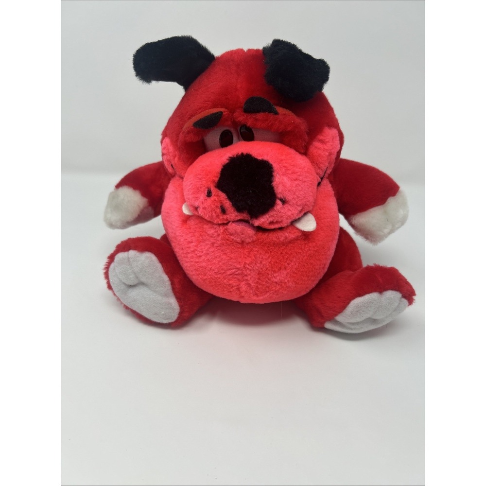 Classic Toy Company Red Bulldog Plush Stuffed Animal Chubby Dog